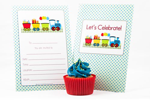 Trains Themed Fill-In Party Invitation-party, invitation, girl, boy, fill-in, fillin, train, transport, truck, car, quality, premium