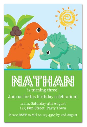 Dinosaur Party Invitation-party, invitation, boy, celebrate, celebration, invite, dinosaur