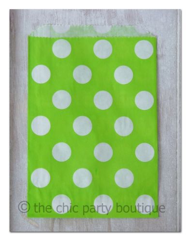 Green with White Dot Party Bag-partybox, party, box, giftbox, gift, lootbag, loot, favor, favour, bag, partybag
