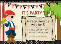 Calling all Pirates Invitation-pirates, boy, invitation