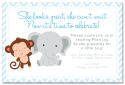 Zoo Animal Themed Baby Shower Invitation-party, invitation, birth, announcement, birth announcement, baby shower, girl, baby, celebrate, celebration, invite, baby shower, shower, giraffe, zoo, tiger, lion, monkey
