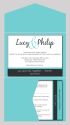 Block of Colour Wedding Invitation with Pocketfold-wedding, wedding invitation, invite, contemporary, modern, new zealand, personal, stylish, quality, inviting designs, invites by design, design, pocketfold