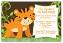 Tiger Party Invitation-party, invitation, tiger, jungle, animal, lion, leopard, safari, celebrate, celebration, invite, boyish, masculine, baby